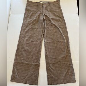Billy Blues Brown Plaid Pants women’s size 10